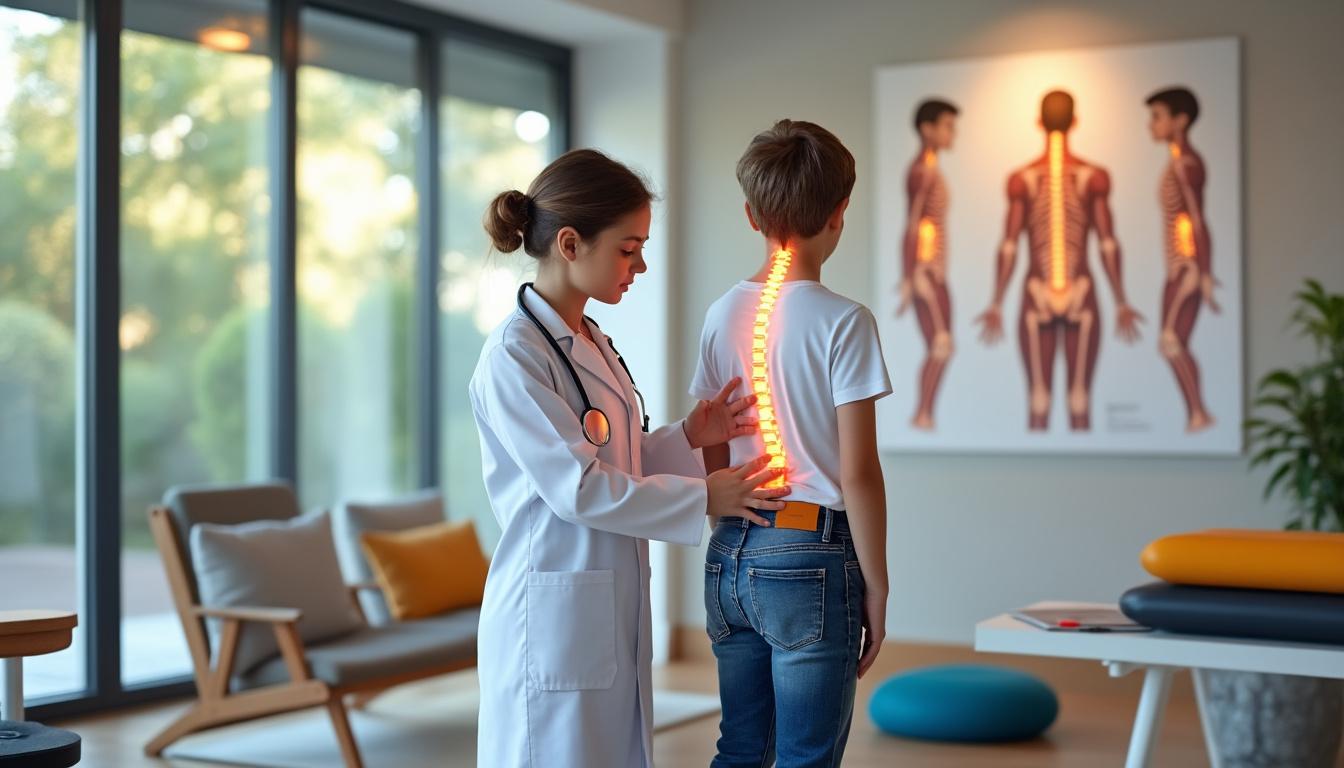 découvrez comment prévenir et suivre la scoliose chez l'enfant grâce à l'ostéopathie, pour un accompagnement doux et efficace favorisant le bien-être et la posture optimale.
